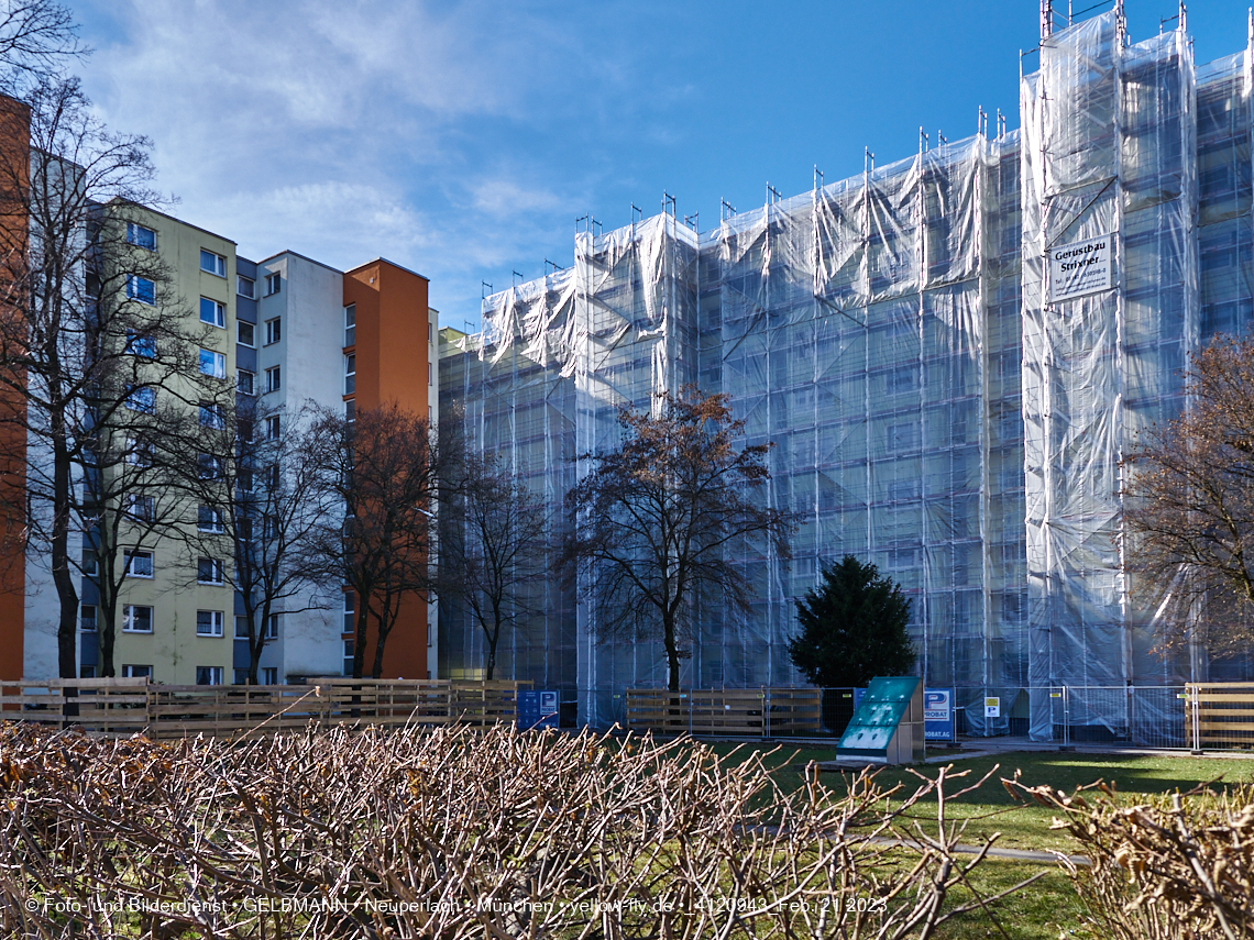 21.02.2023 -  Mega-Sanierung in der Kurt-Eisner-Straße in Neuperlach